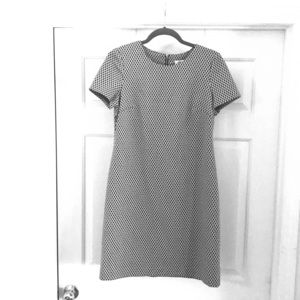 Honeycomb patterned mini dress